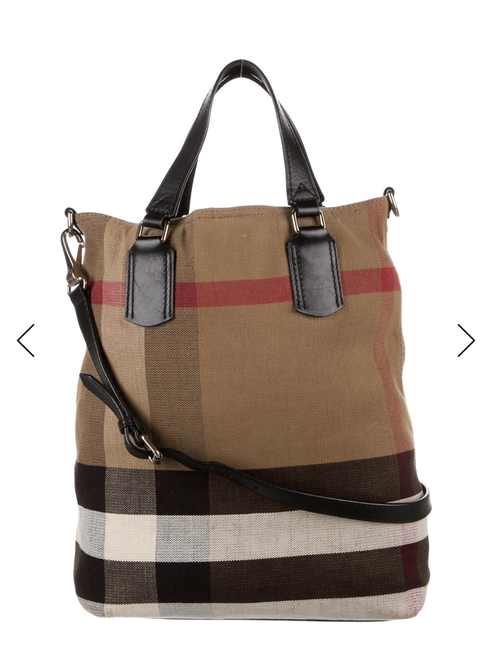 BURBERRY Tottenham Mega Check Canvas Tote